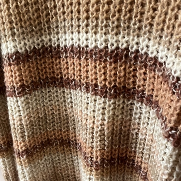 Women’s American Eagle Knitted Striped Oversized Sweater - Picture 2 of 8